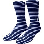 girl socks striped (navy)