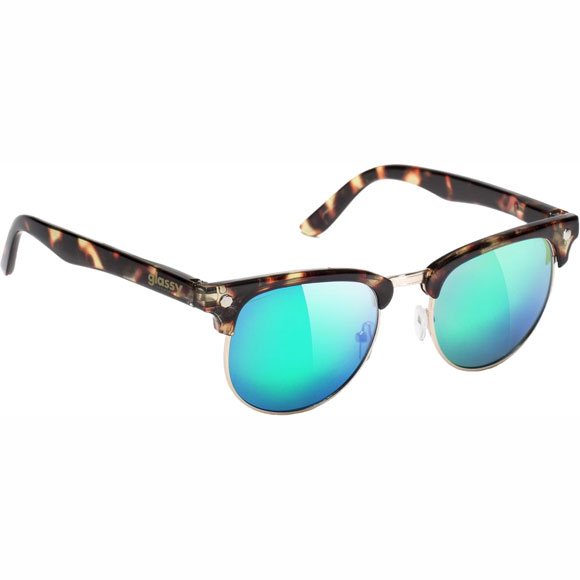 glassy sunglasses morrison (tortoise/blue mirror/polarized)