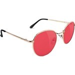 glassy sunglasses ridley (gold/red lens)