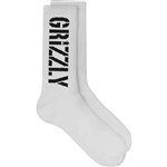 grizzly socks stamp print (white)