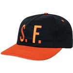 gx1000 cap snapback unstructured sf (black/orange)