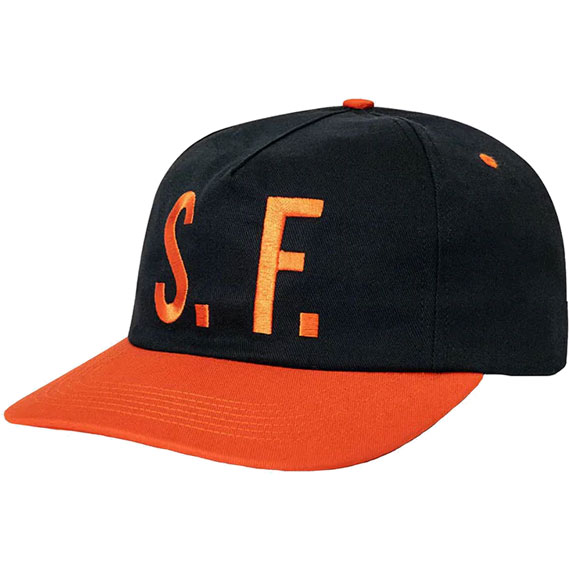 gx1000 cap snapback unstructured sf (black/orange)