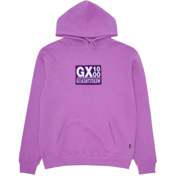 gx1000 sweatshirt hood 61 logo (lavender)