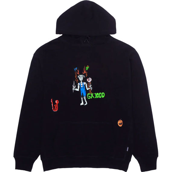 gx1000 sweatshirt hood skin walker (black)