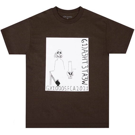 gx1000 tee shirt 61)A3HT3TA3W (chocolate)