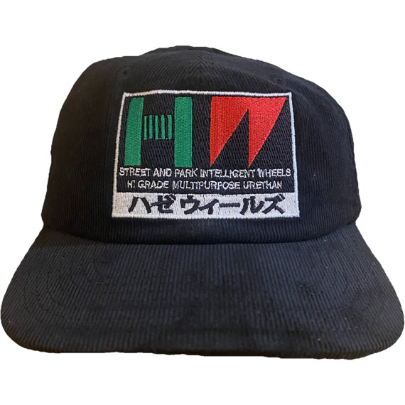 haze cap 6 panel cord md (black)