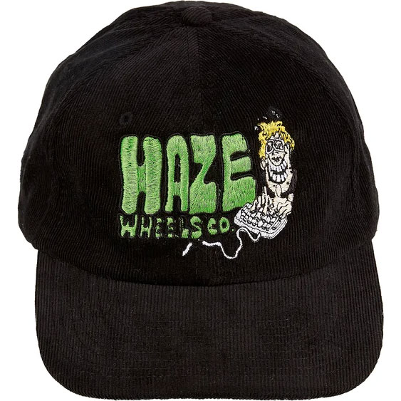 haze cap 6 panel cord snag (black)