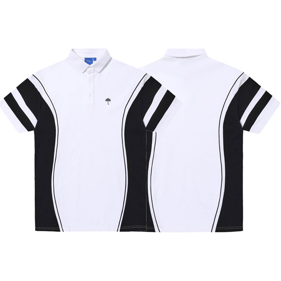 hélas polo pique match point (white/black)