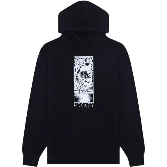 hockey sweatshirt hood mere mortal (black)