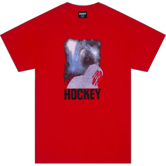 hockey tee shirt god of suffer (red)