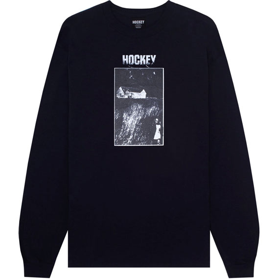 hockey tee shirt ls little rock (black/glow in the dark)