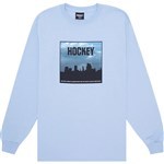 hockey tee shirt long sleeves side two (light blue)