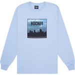 hockey tee shirt long sleeves side two (light blue)