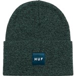 huf beanie melange box logo (pine)