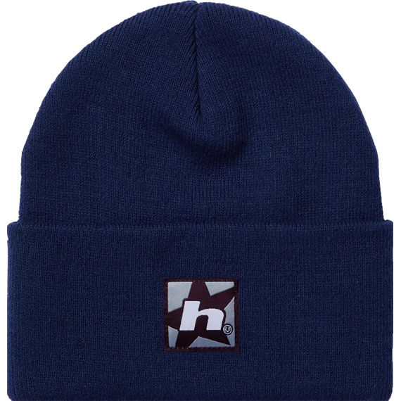 huf beanie star box logo (navy)