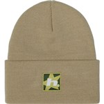 huf beanie star box logo (putty)