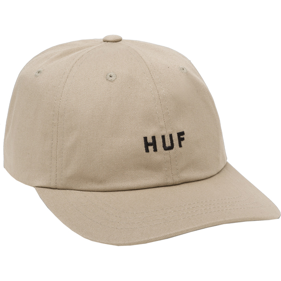 huf cap baseball polo curved visor set og logo (oatmeal)