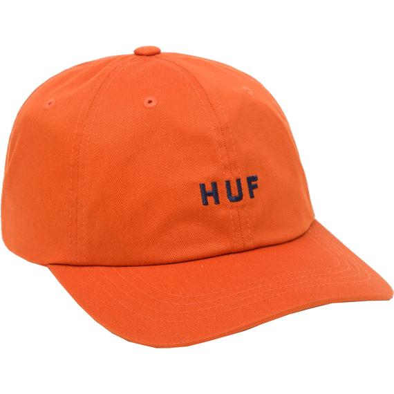 huf cap baseball polo curved visor set og logo (orange)