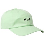 huf cap baseball polo curved visor set og logo (smoke green)
