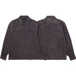 huf shirt jacket zip trenton (raisin)