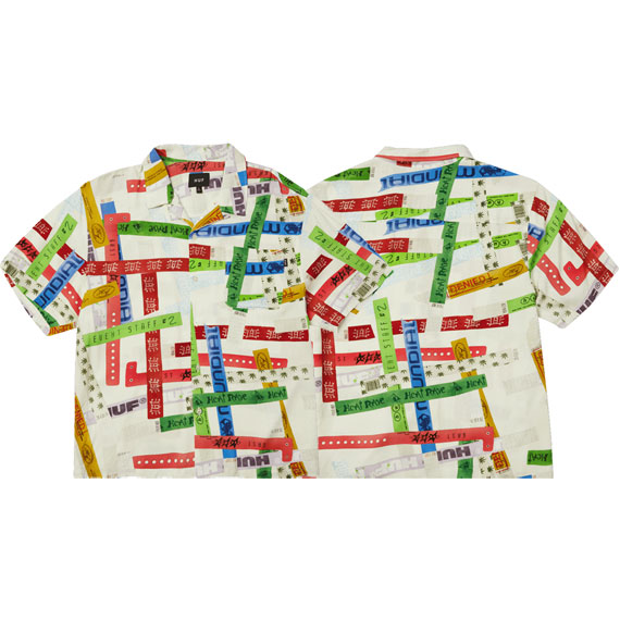 huf shirt short sleeves admission resort (multi)