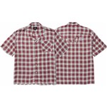 huf shirt short sleeves work ombre (crimson)