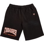 huf short thrasher sweatshort deep drive (black)