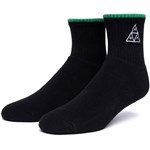 huf socks 1/4 emb. triple triangle (black)
