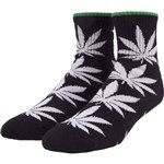 huf socks 1/4 plantlife (black)