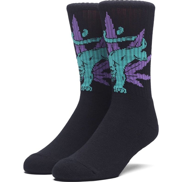 huf socks blacklight panther (black)