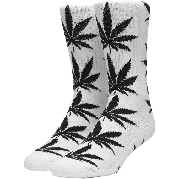 huf socks essentials plantlife (white)
