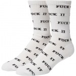 huf socks fuck it glow (white)