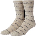 huf socks fuck it marled (stone)