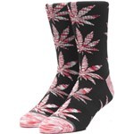huf socks melange leaves plantlife (black)