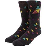 huf socks triple triangle pattern (charcoal)