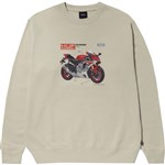 huf sweatshirt crew 420 cc (stone)