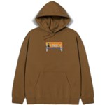 huf sweatshirt hood bail bonds (mud)