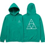 huf sweatshirt hood set triple triangle (emerald)