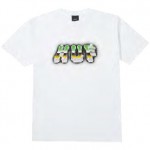 huf tee shirt chrome grit (white)