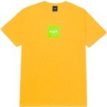 huf tee shirt essentials box logo (lemon green)