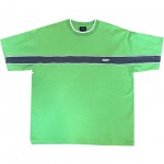 huf tee shirt knit boxy top interstate (apple green)