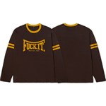 huf tee shirt long sleeves exeter (expresso)