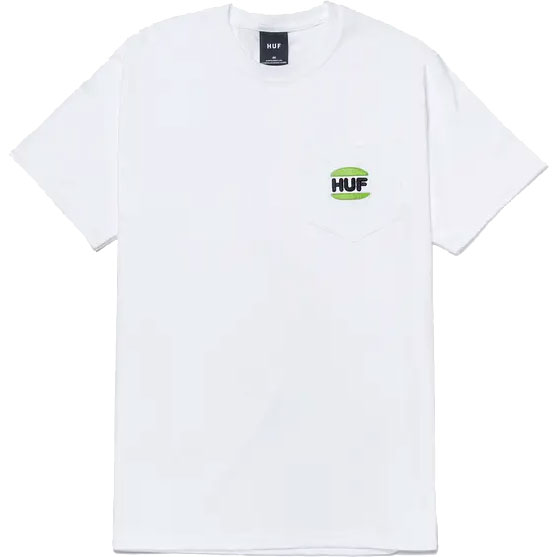 huf tee shirt pocket regal (white)
