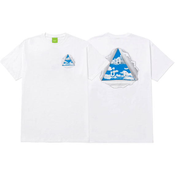 huf tee shirt tear a new one (white)