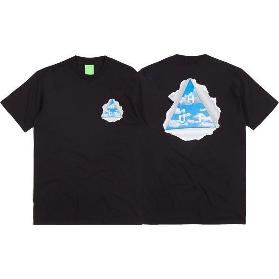 huf tee shirt tear a new one (black)