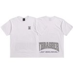 huf tee shirt thrasher high point (white)