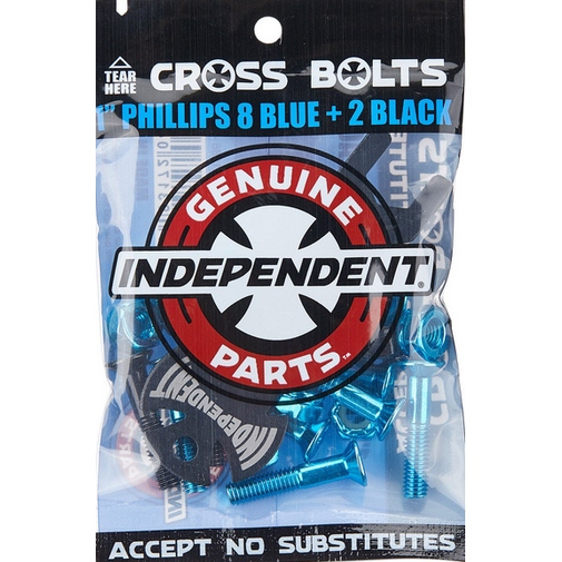 independent bolts genuine parts cross (blue/black) phillips 1