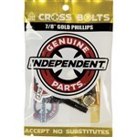 independent bolts genuine parts cross (black/gold) phillips 7/8