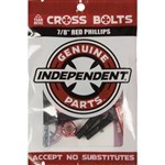 independent bolts genuine parts cross (black/red) phillips 7/8