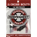 independent bolts genuine parts cross (black/red) phillips 7/8